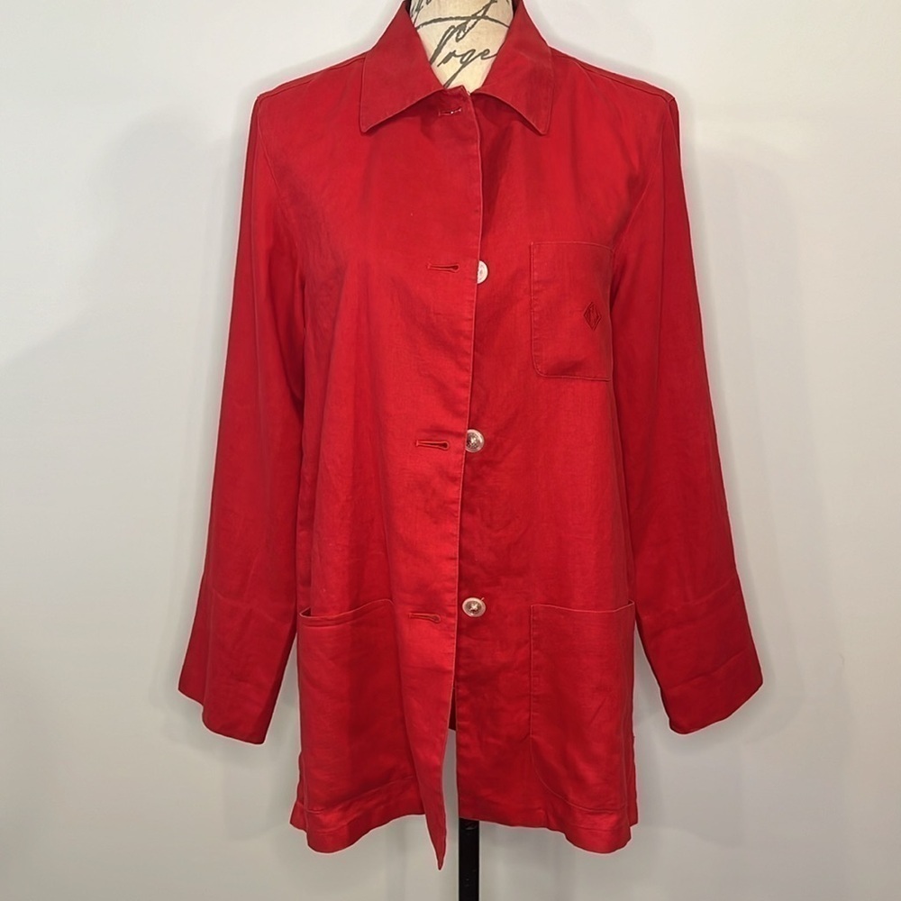 Ralph Lauren LRL vintage 100% linen shirt jacket S - Picture 2 of 10